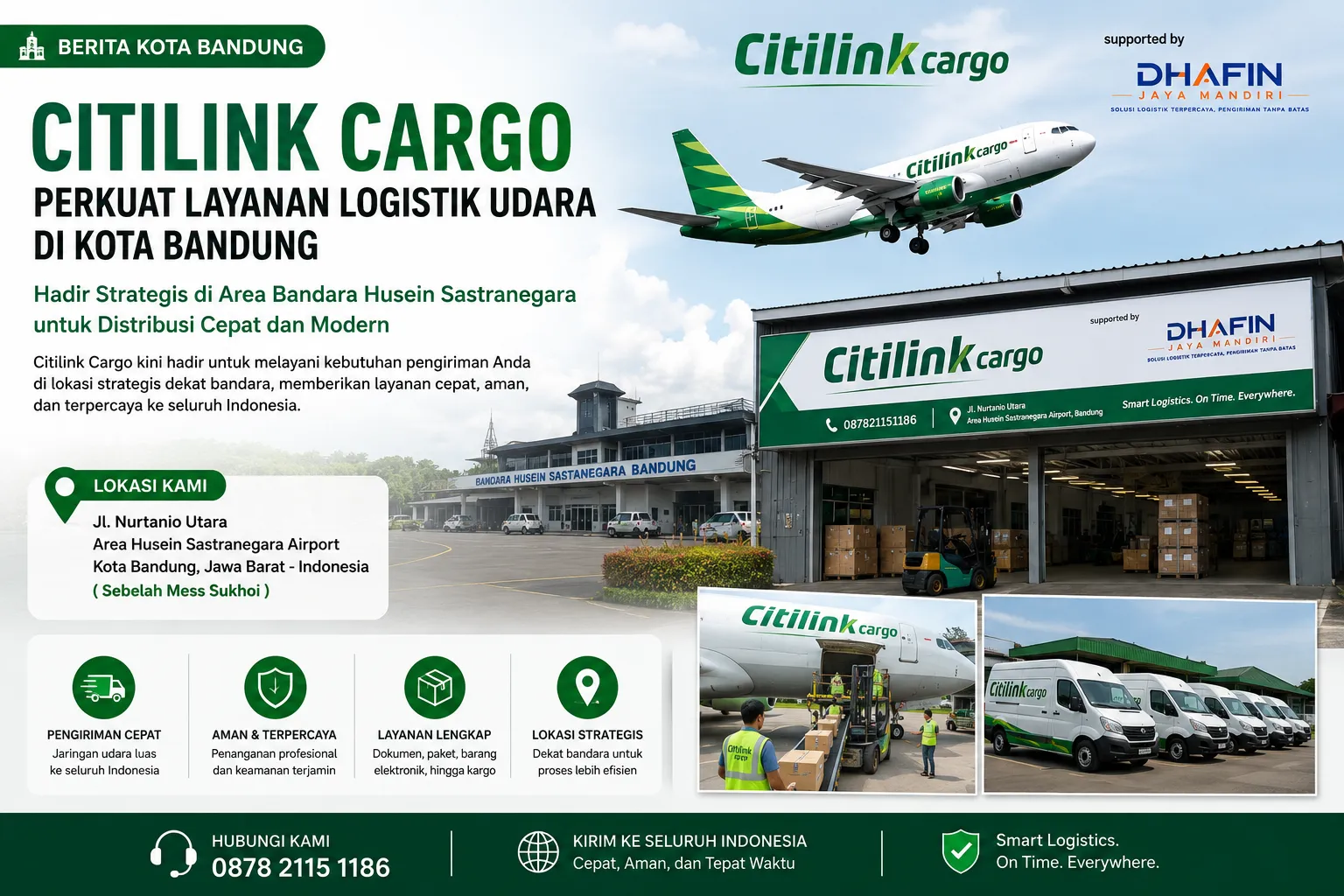 Citilink Cargo Perkuat Layanan Logistik Udara di Bandung