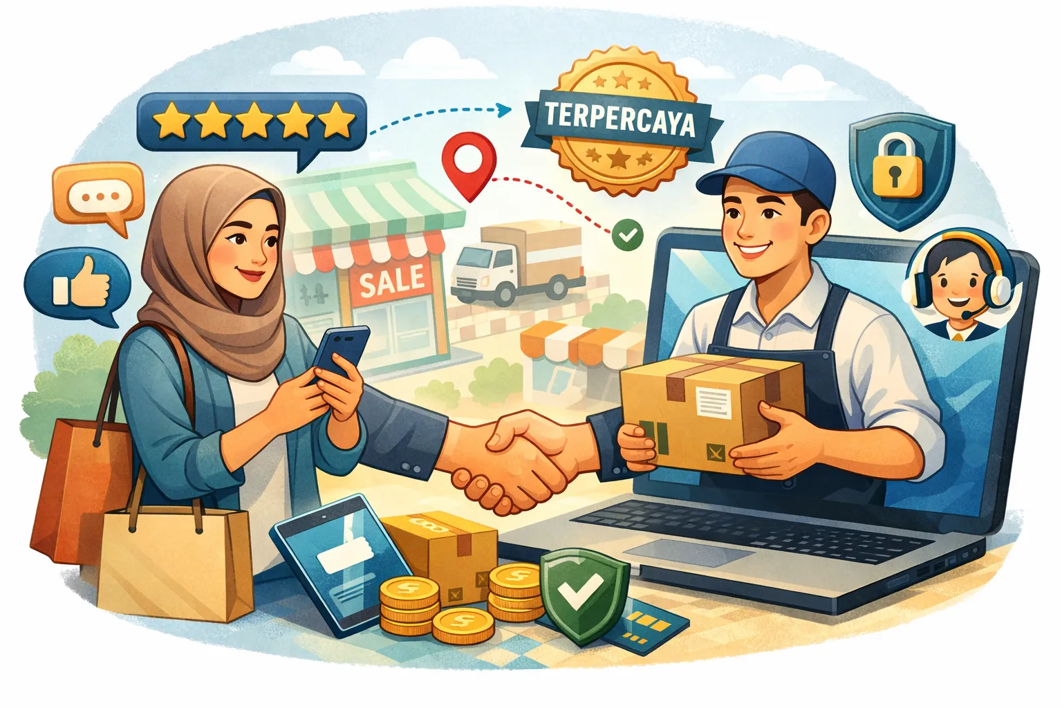 Kepercayaan Pembeli dalam Transaksi Online terhadap Penjual