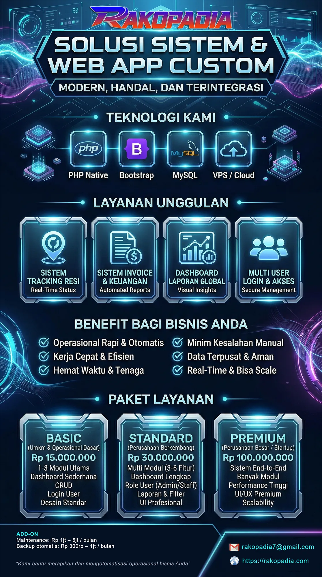 Solusi sistem & web app custom