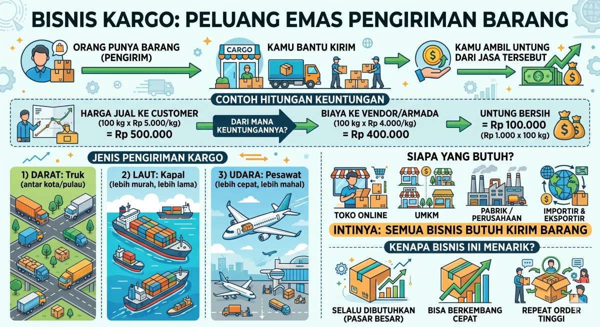 Ilustrasi bisnis kargo